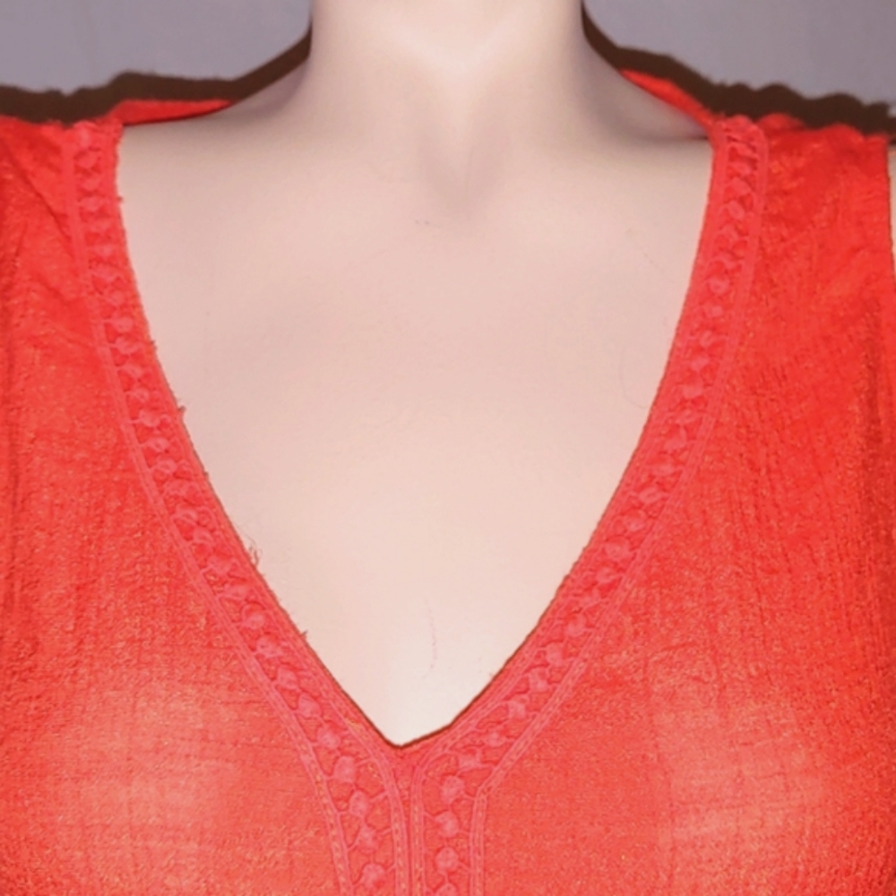 AB studio bohemian style tank top. - Picture 3 of 5